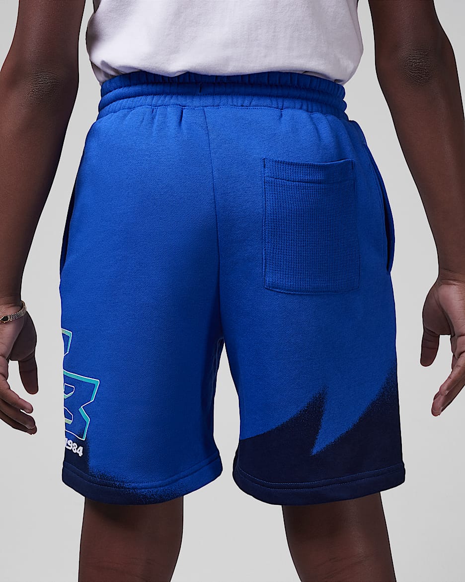 Royal blue nike fleece shorts top